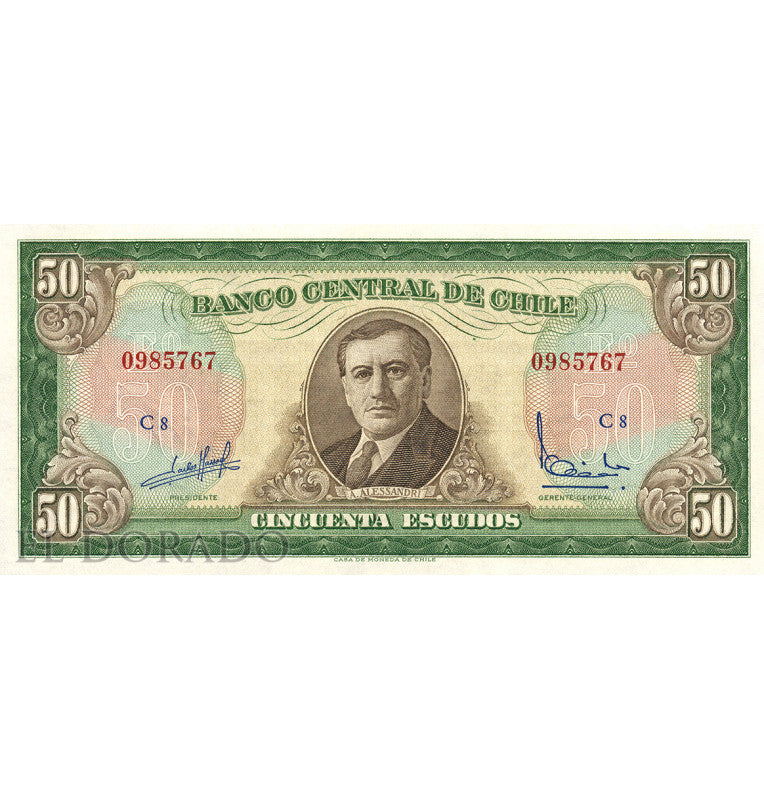 Chile 50 Escudos ND Pick 140a
